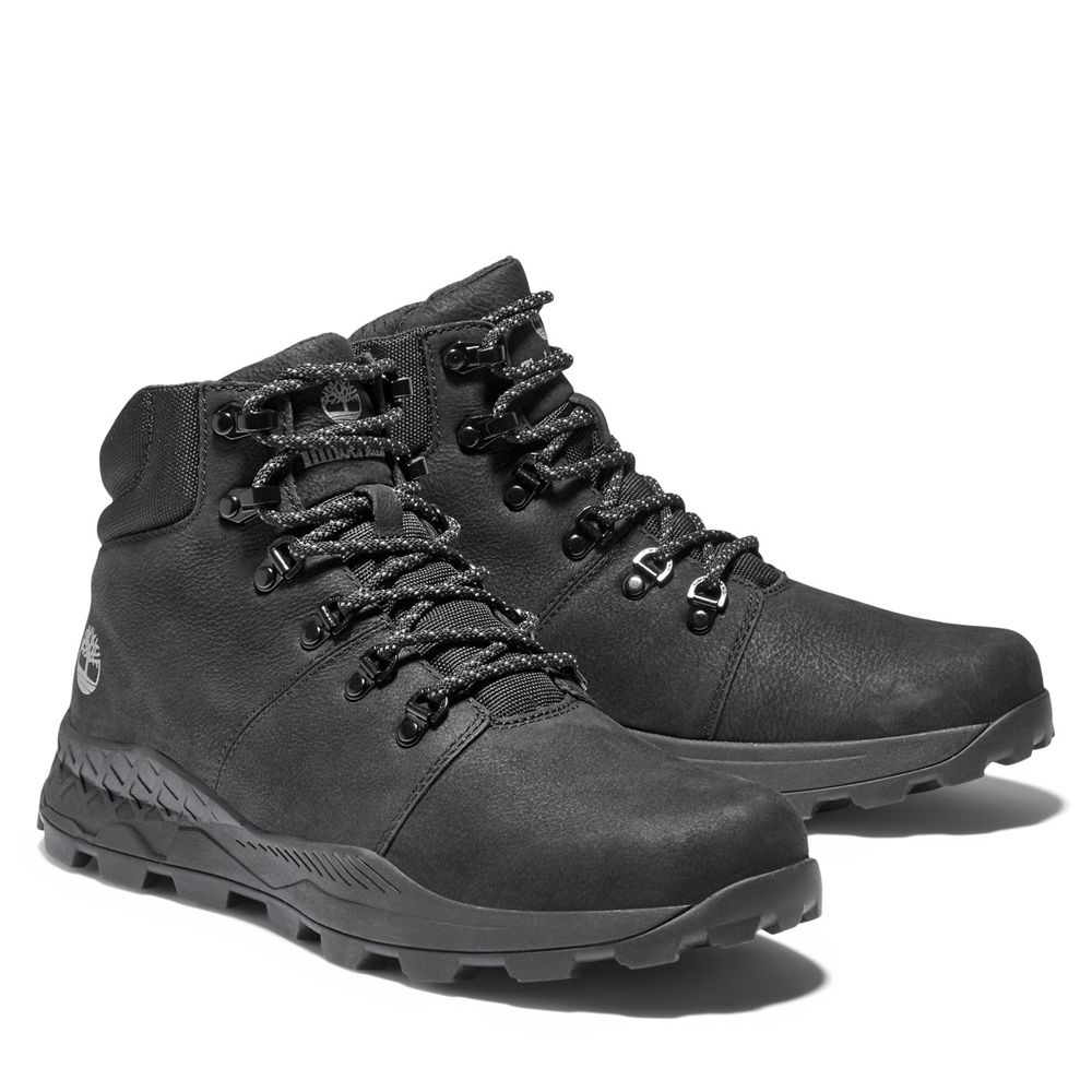 Timberland Παπούτσια Πεζοπορίας Ανδρικα Μαυρα - Brooklyn Waterproof Χαμηλα - Greece 7481532-QW